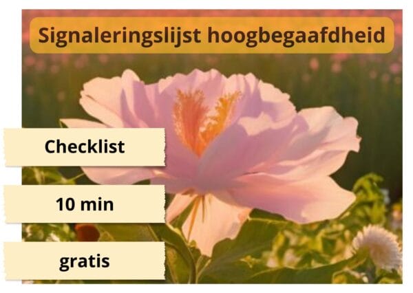 info signaleringslijst hoogbegaafdheid